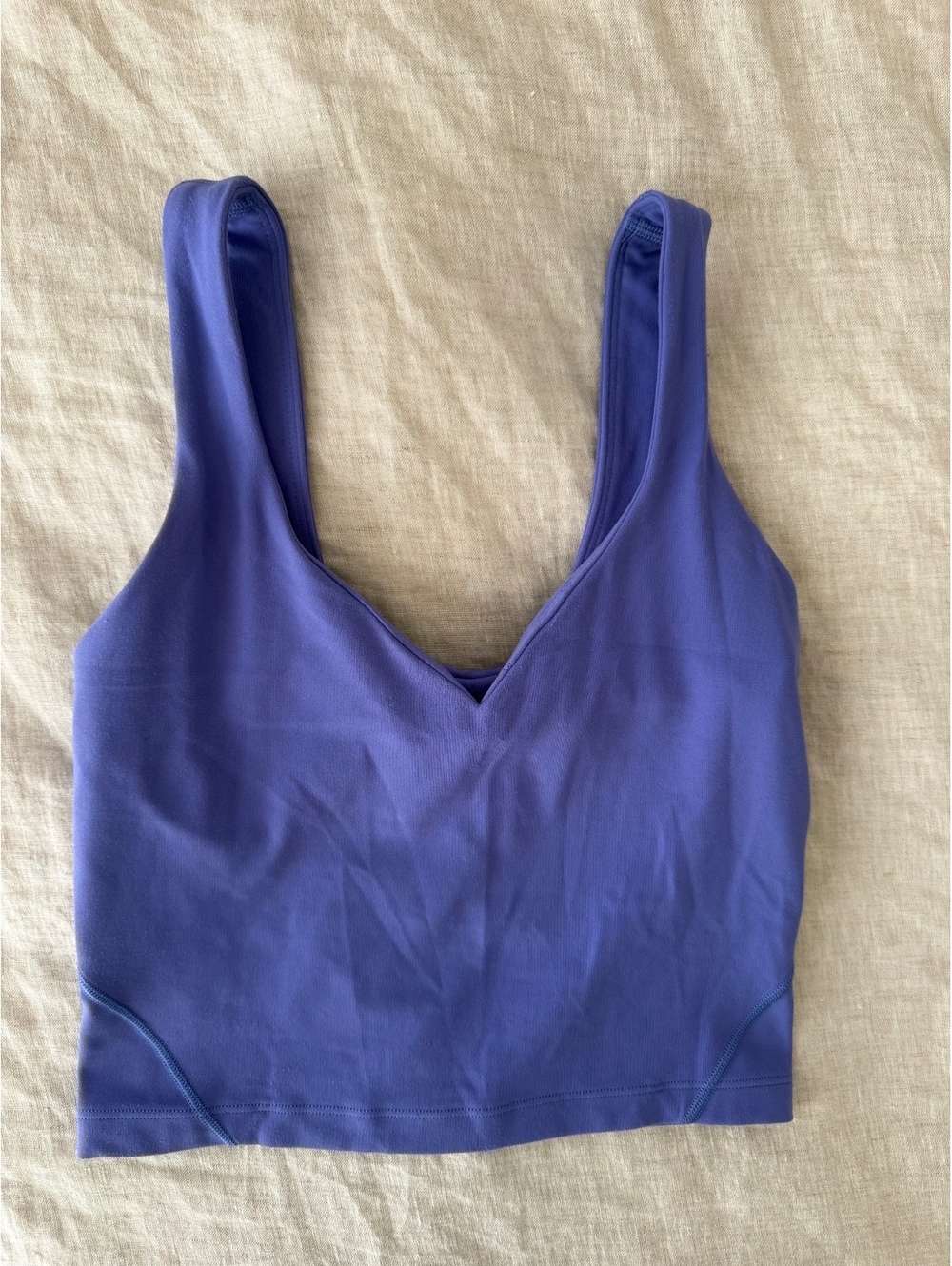 Lululemon Align Tank Top Size 0 Periwinkle Blue Purple Built In Bra